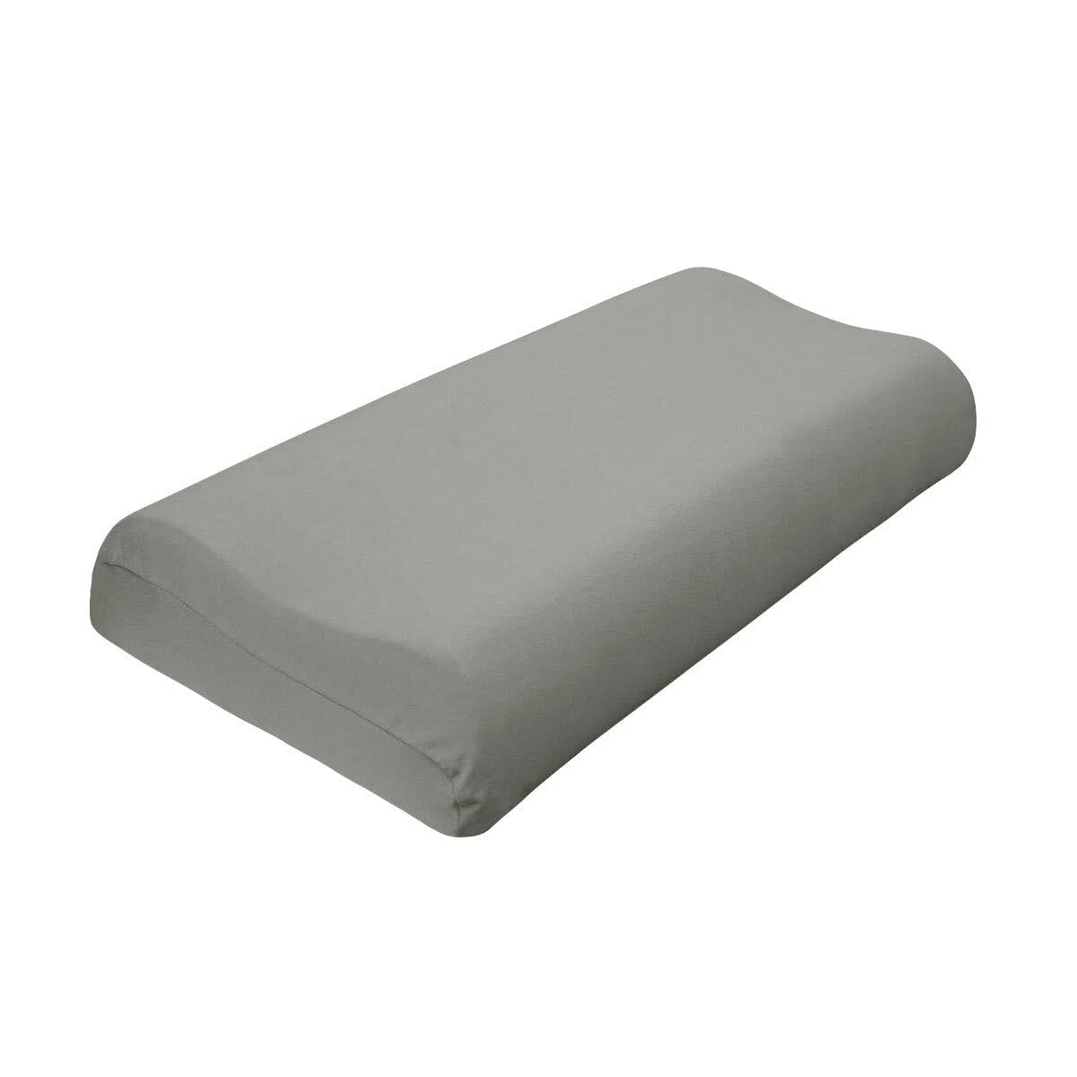 Traumschlaf Universal Bezug für Nackenstützkissen – elastischer Edel Jersey Kissenbezug aus Baumwolle – weich, dehnbar und passgenau für viele Nackenstützkissen – L-XL, Höhe 11-14 cm, grau
