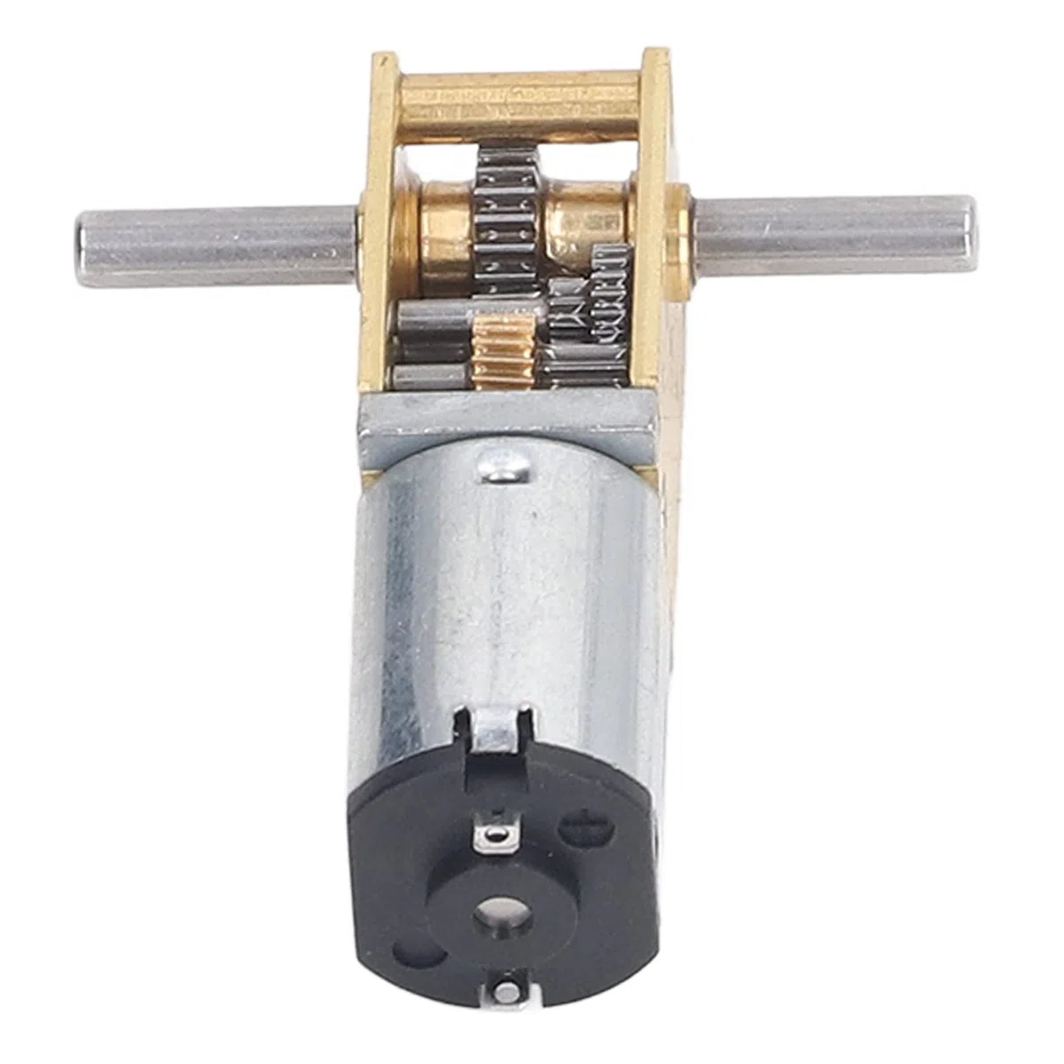 DC3V Doppelwellen-Schneckengetriebemotor, Mini-Getriebemotor, Mikro-Bürsten-Untersetzungsmotor mit Halterung, Ganzmetall-Getriebemotor, 7 U/min