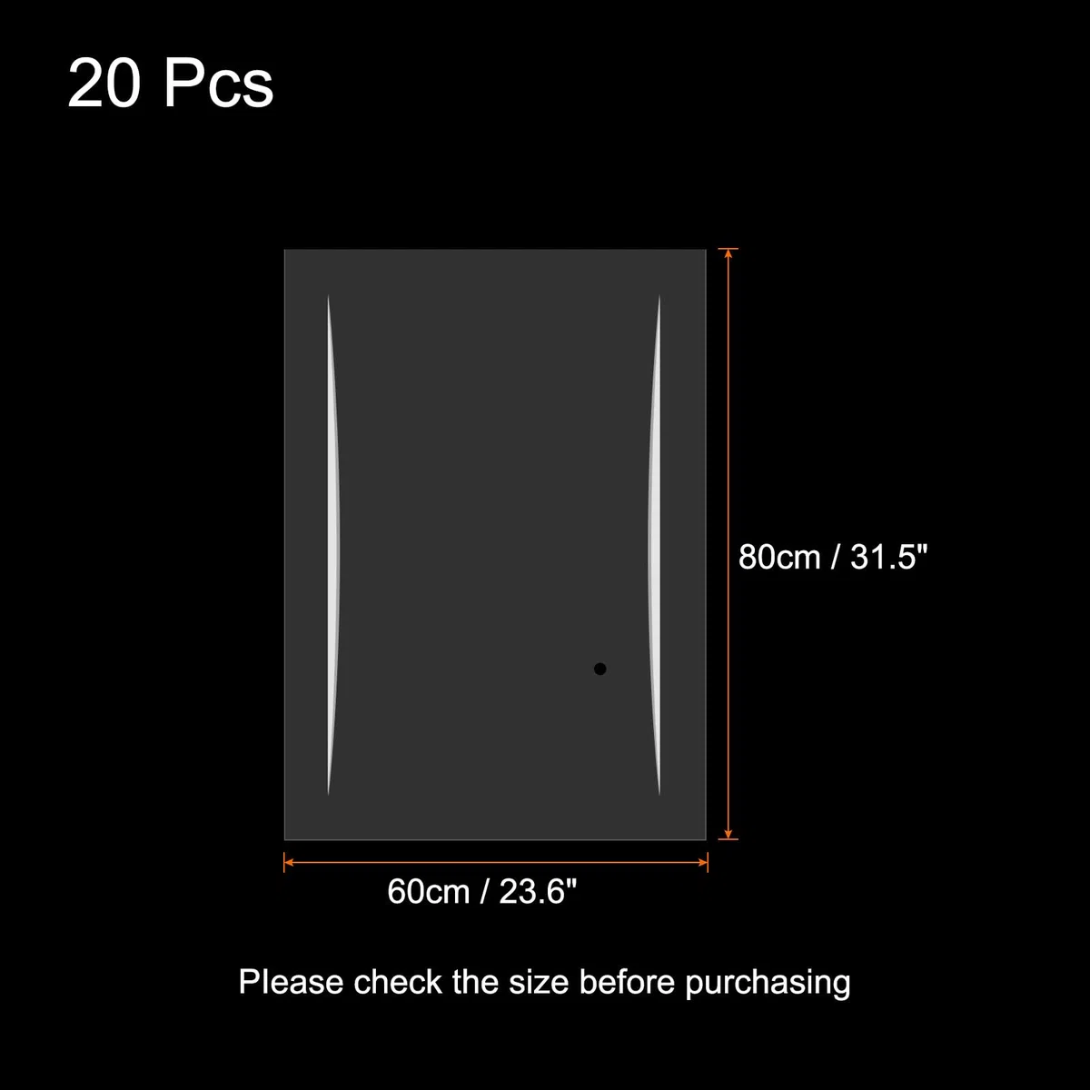 QUARKZMAN 20 Stück Wärmeschrumpfbeutel, 60 x 80 cm POF Transparente Wärmeschrumpffolie für Geschenkkörbe, Verpackungssammlung, hausgemachtes DIY, handgefertigte Bastelarbeiten, Kekse