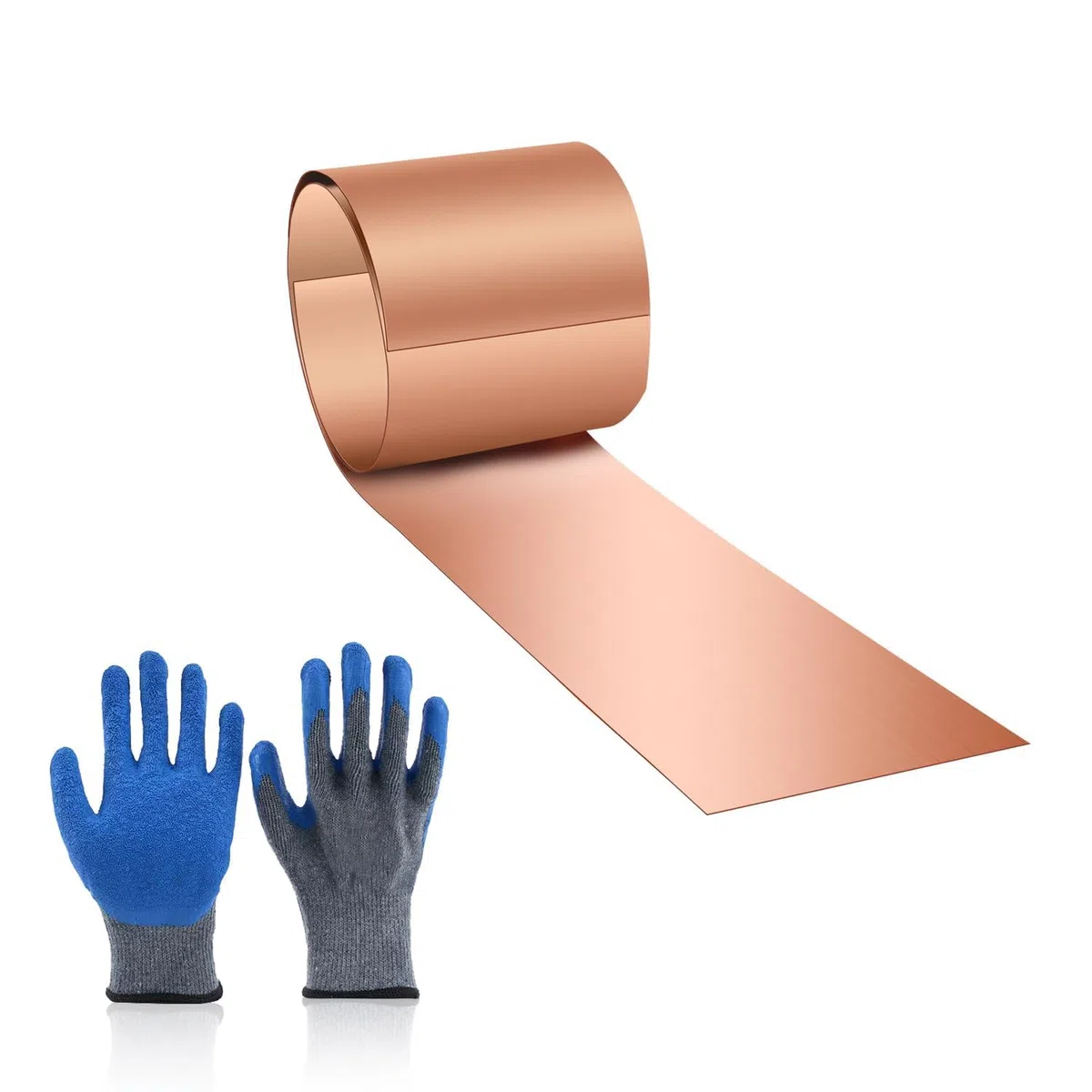 Kupferblechrolle Kupferband, 3500 x 100 x 0.05mm Kupferblech für Verschiedene Hausreparatur DIY Schneiden Handwerk Machen
