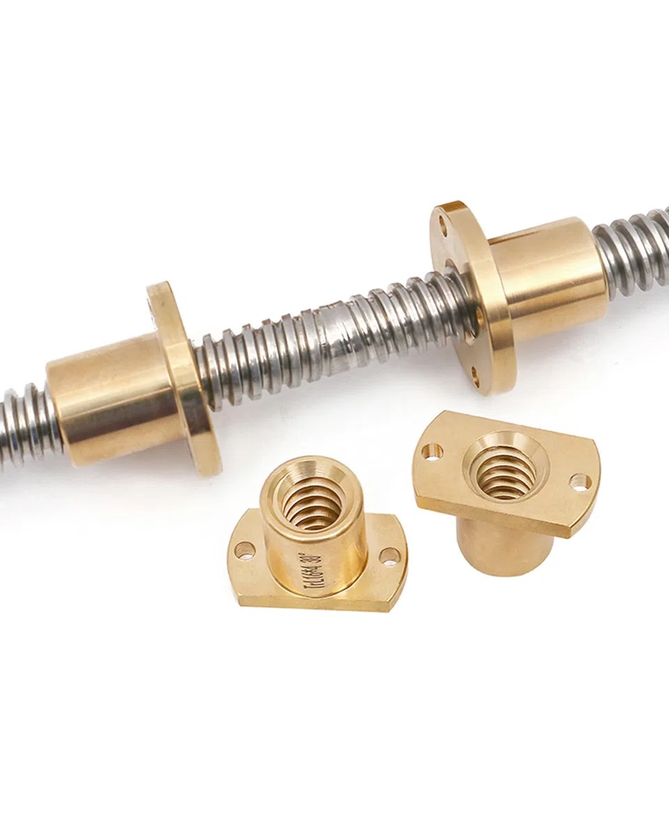T8 T10 T12 Gewindespindel aus Edelstahl 304 mit T-Mutter, Rechts- und Linksgewinde, 2 mm Steigung für CNC-Fräser, 3D-Drucker und Linearsysteme(T8*2 * 500mm)