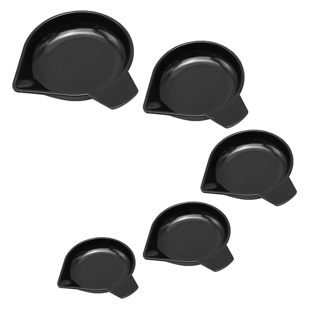 5 Größen Wiegeschalen mit Schmaler Ausgussöffnung, Kunststoff-Wiegeschalen für das Wiegen Von Flüssigkeiten, Pulver und Edelsteinen.