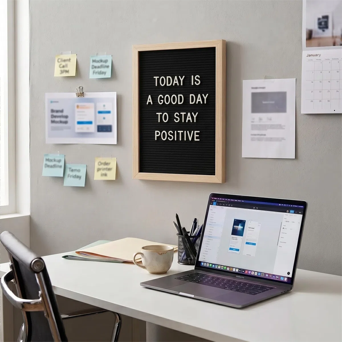 C CRYSTAL LEMON Filz-Buchstabentafel 30 x 40 cm (12 x 16 Zoll) schwarzes Letterboard mit Holzständer und Wandaufhängung 776 Steckbuchstaben 1,9 und 2,5 cm für Zuhause Büro und Schule