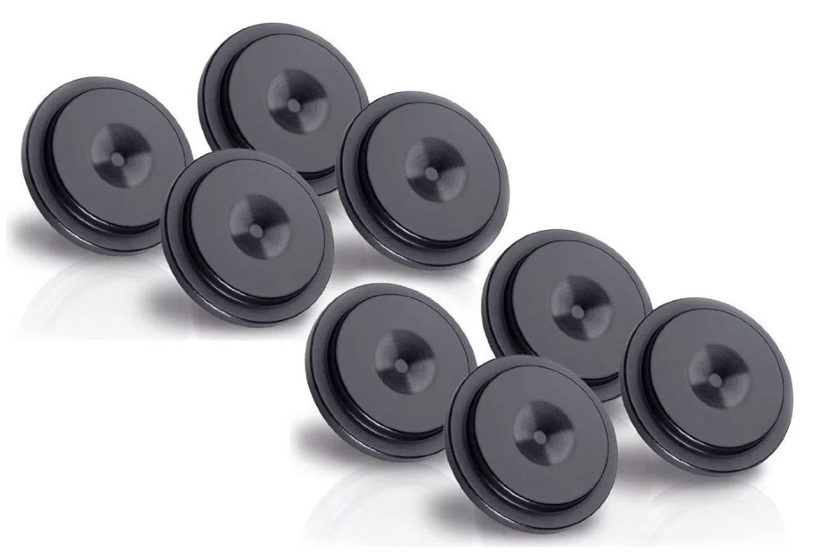 Oehlbach Washer Unterlegscheibe für Spikes, 8 Stück, schwarz (55048)