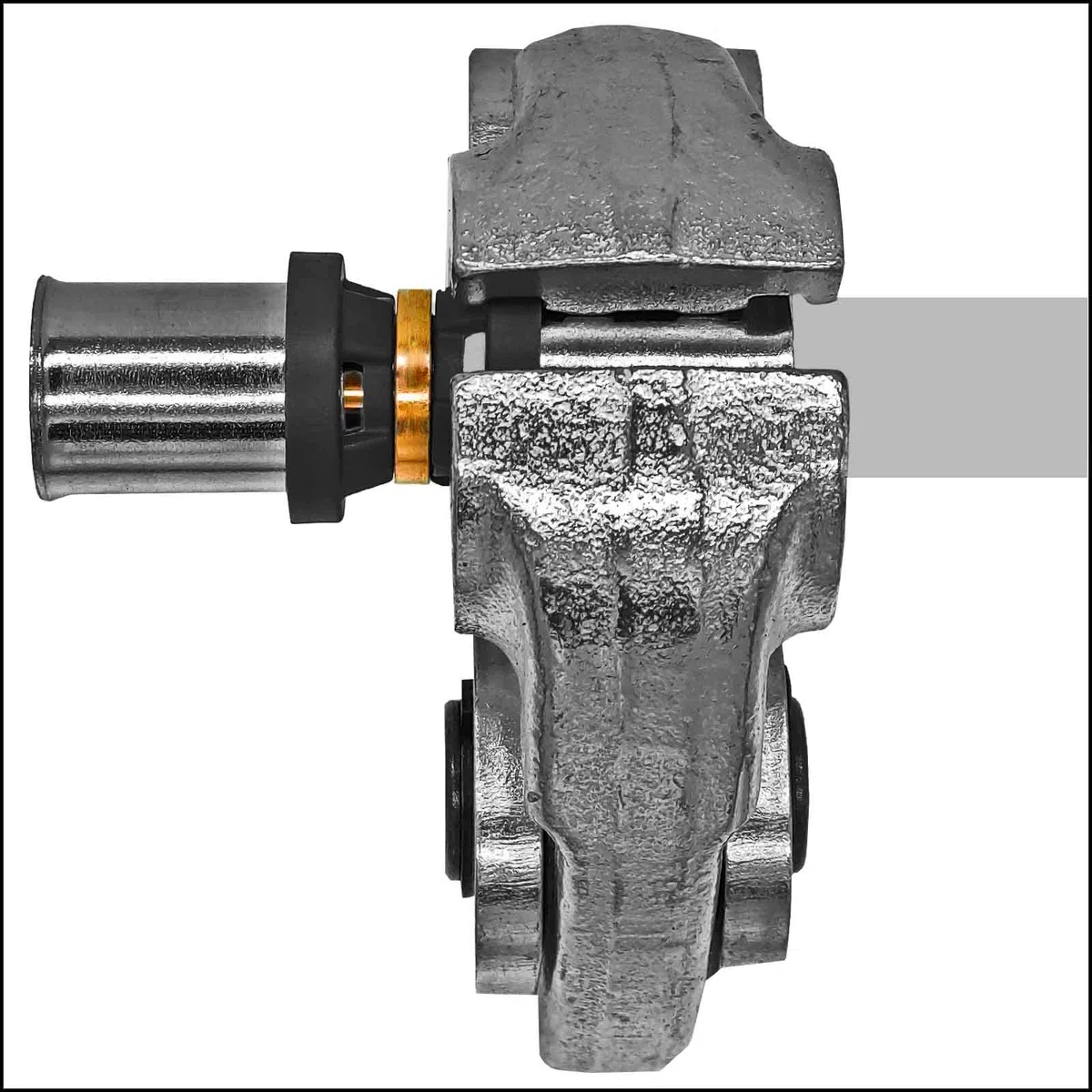 MegaHaustechnik Kugelhahn aus Messing mit Flügelgriff blau Pressanschlüsse für Mehrschichtverbundrohr 32x3 mm Außendurchmesser x Wandstärke Trinkwasser geeignet TH U Profil Kontur