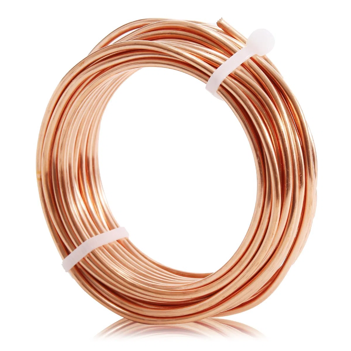 99.9% Kupferdrähte, 2.5 mm Basteldraht, 6 m reiner Kupferdraht für Gartenarbeit, Schmuckherstellung, Perlenstickerei, DIY-Projekte, Ornamente