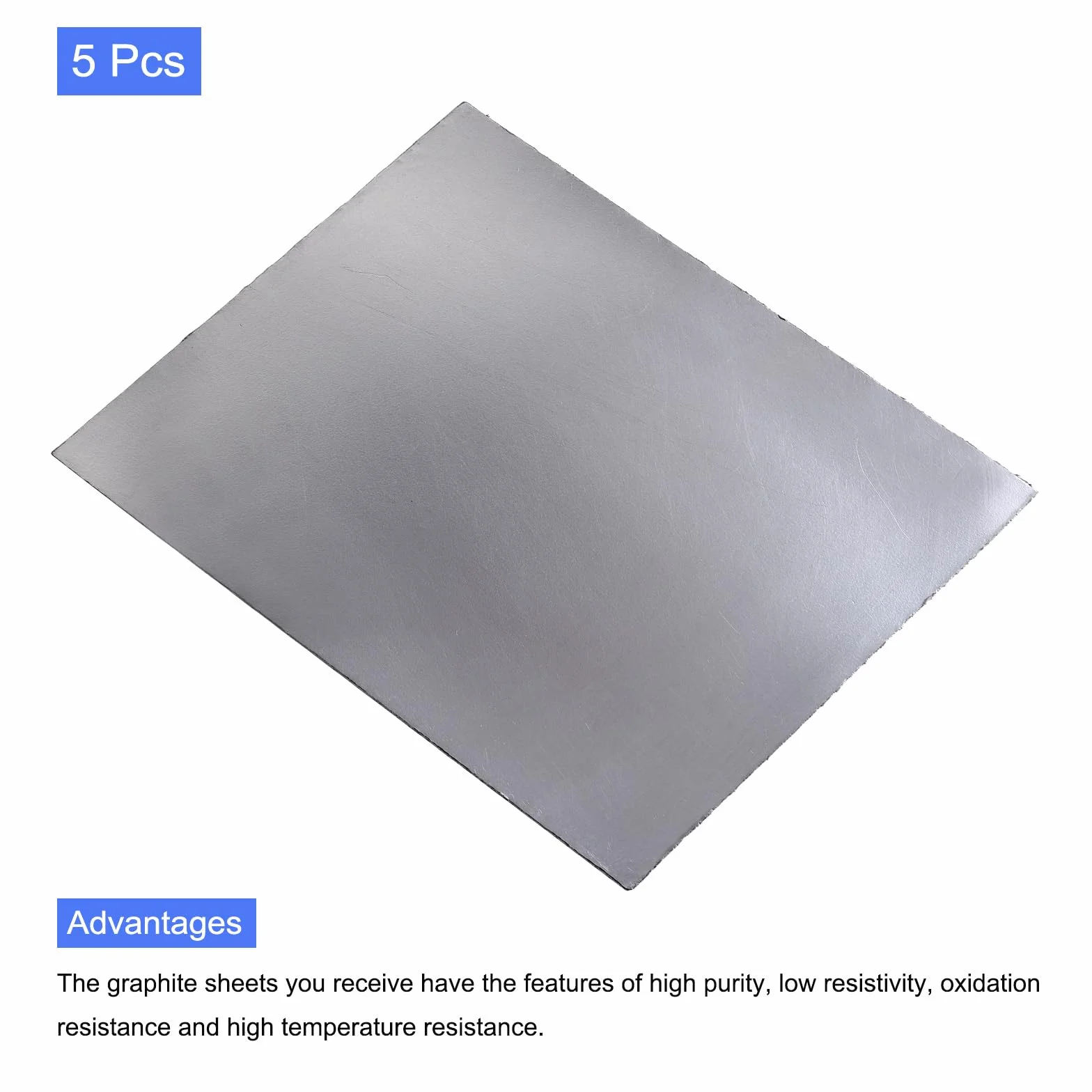 PATIKIL 5 Stück Graphit Flexibel Folie Dichtung Blatt Papier Ersatz 250x200x0.5mm