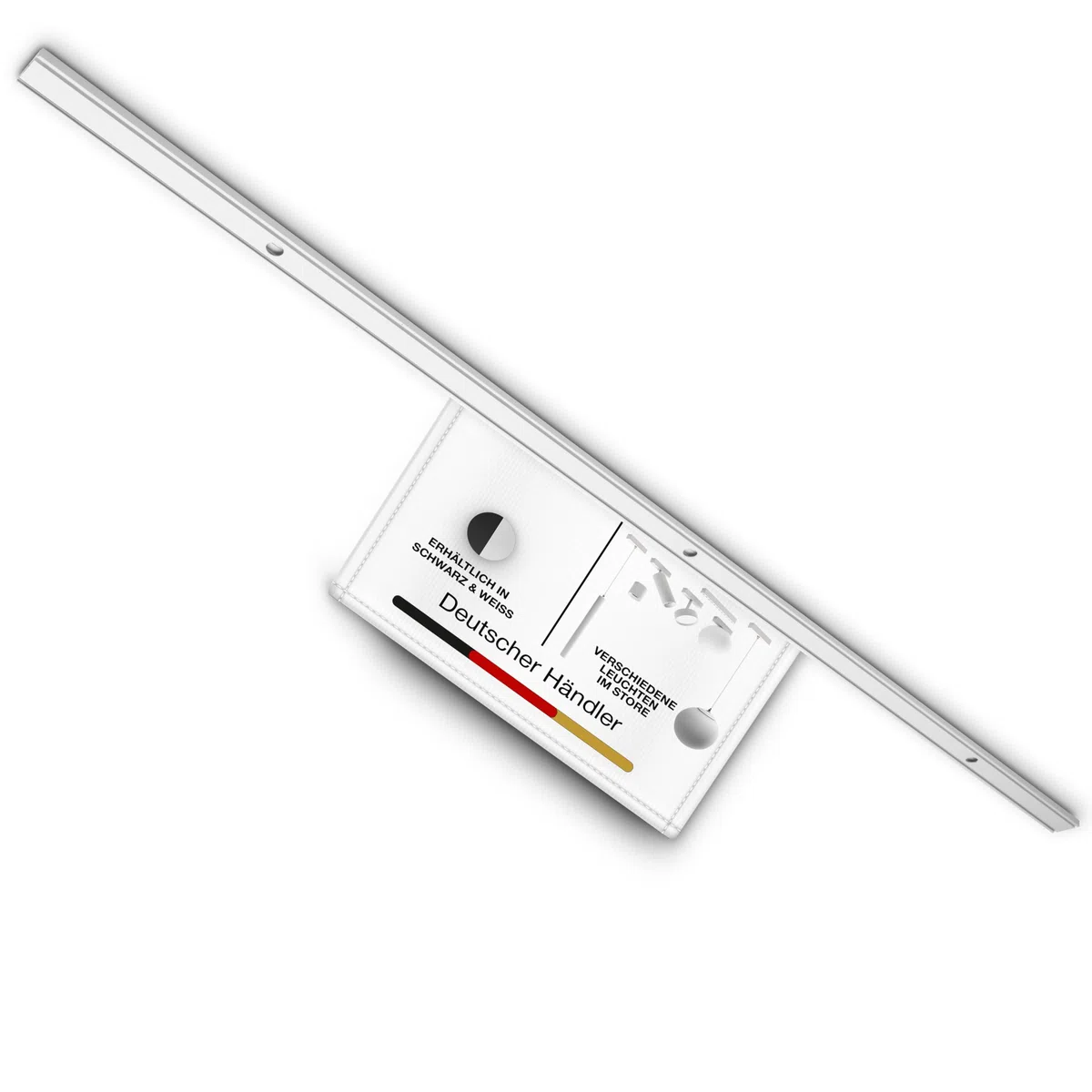 Schiene für LED Schienensystem – 48V Magnet Lichtschiene Decke – erweiterbares Lichtschienensystem für Wohnzimmer, Küche & Esszimmer – moderne Deckenschiene Weiß