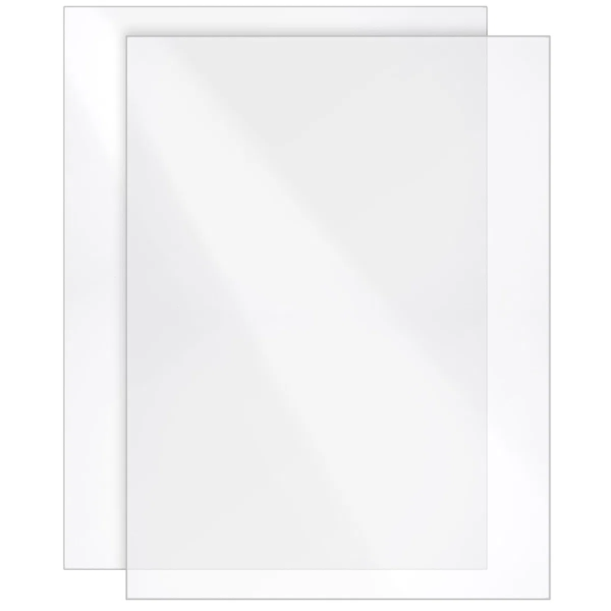 SHUESS 2 Stück Acrylglas Platte 40x30 cm 4 mm transparent – Acrylplatte transparent glasklar, UV-beständig & bruchsicher, beidseitig foliert, Kunststoffplatte für DIY, Basteln, Display & Innenausbau
