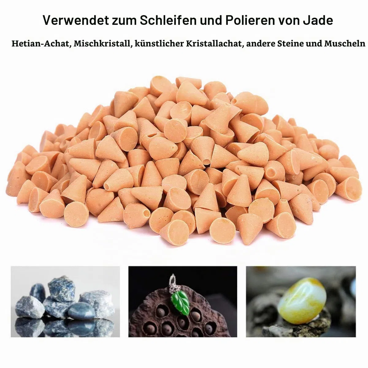 Polierer Schleifwerkzeug Schmuckpolieren Polierer Schleifzubehör Tumbling Media Schleifmittel für Tumbler Vibrationsmaschinen