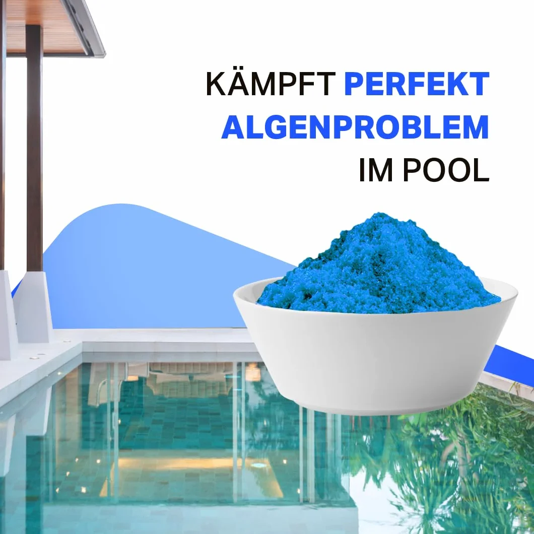 Kupfersulfat Pentahydrat 1000g I CuSO4 * 5H2O Kupfervitriol I Kupfersulfat für Pool I Pferd I Kupfersulfat für Garten für Pool, Labor, Werkstatt, Kristallzucht I für Bäume Pulver (1 kg)