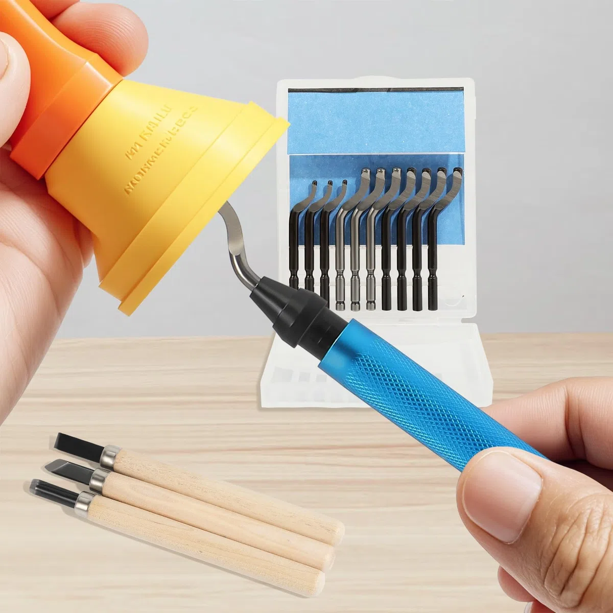 VASTOOLS Entgrater Werkzeug für 3D Drucker, 3D Druck Zubehörset, 31 Stück, professionelles Entgratungswerkzeug für Harz, Reinigungs- und Polierlösung