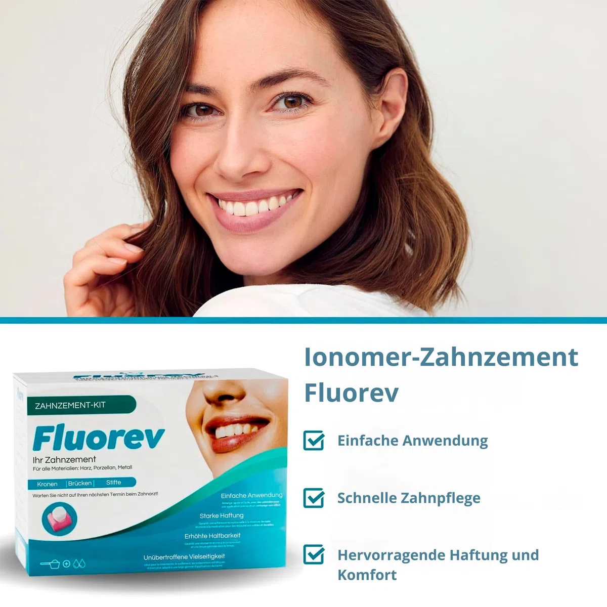 Ionomer-basiertes Versiegelungskit für temporäre Zahnfüllungen - Hochwertiges, leicht anwendbares Dentalmaterial