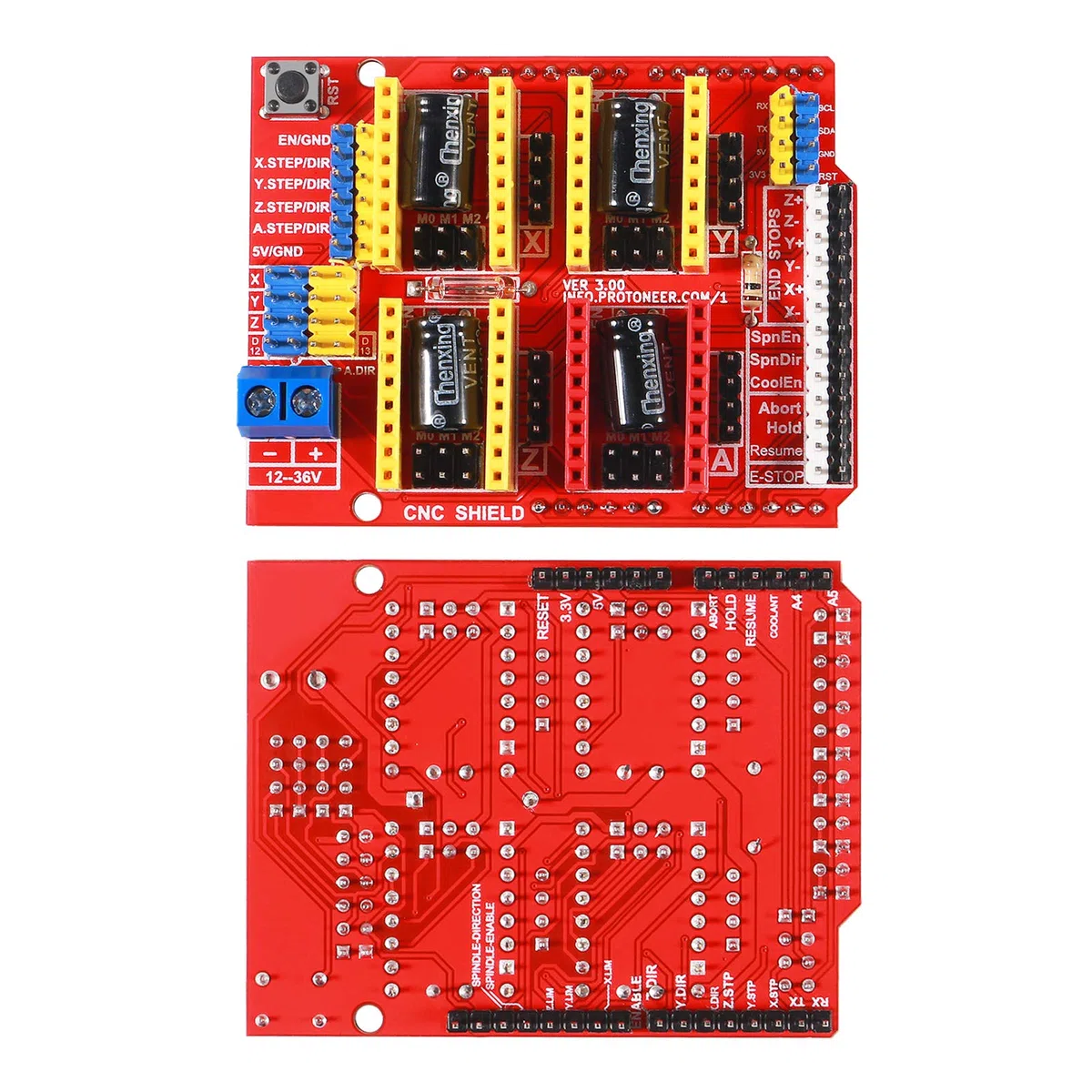 AITRIP 3Stück CNC Shield V3 Development Board für A4988 Schrittmotor Treiber Stepper für 3D Drucker kompatibel mit Arduino