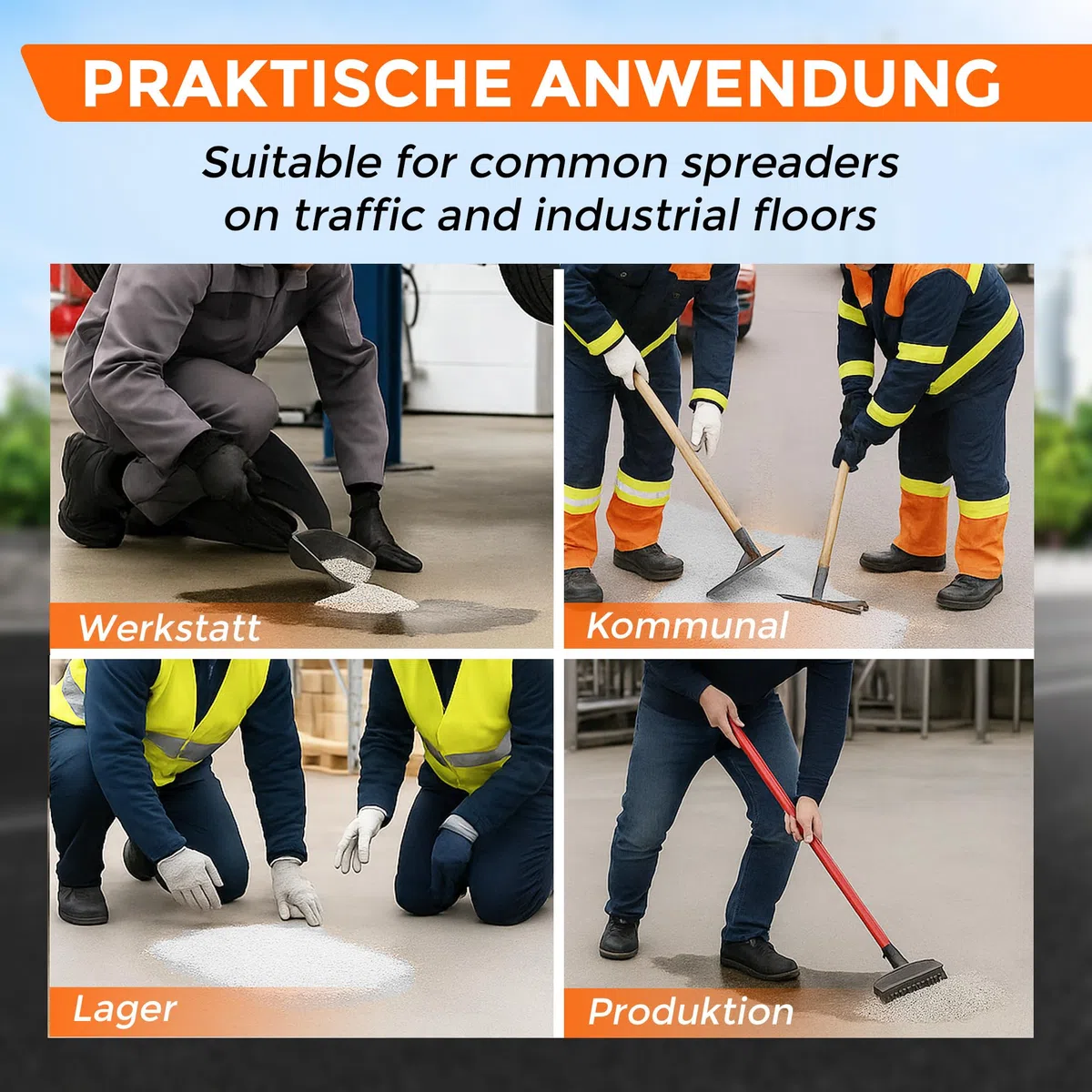 SAMETRUCK 20L Ölbindemittel Sack 10kg Granulat fein Chemikalienbinder Körnung 0,25-0,85mm