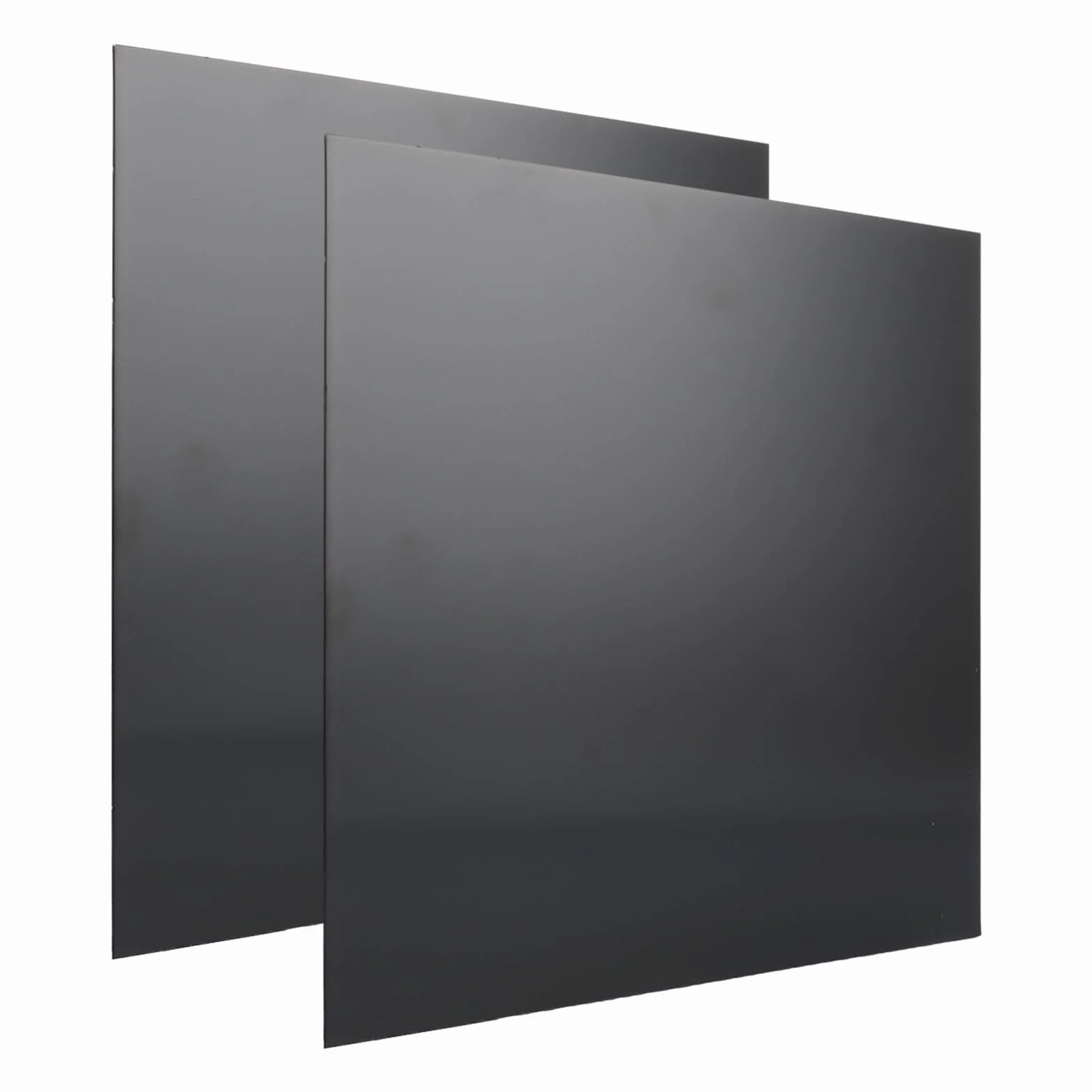 2 Stück Aluminium-Metall Aluminiumplatten schwarz, 300 x 300x 1 mm Alublech Zuschnitt Aluminiumblech Alublech 1mm aus 5052-Aluminium, Aluverbundplatte Schwarz for die industrielle Heimwerker