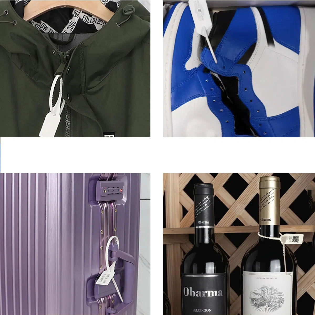 Plomben 100 Stück, Plomben Kunststoff, Durchziehplomben, Plombe, Blombe, Blombenset zum Verschließen von Erste-Hilfe Produkten, Barcode + verschiedene Nummern (Gelb)