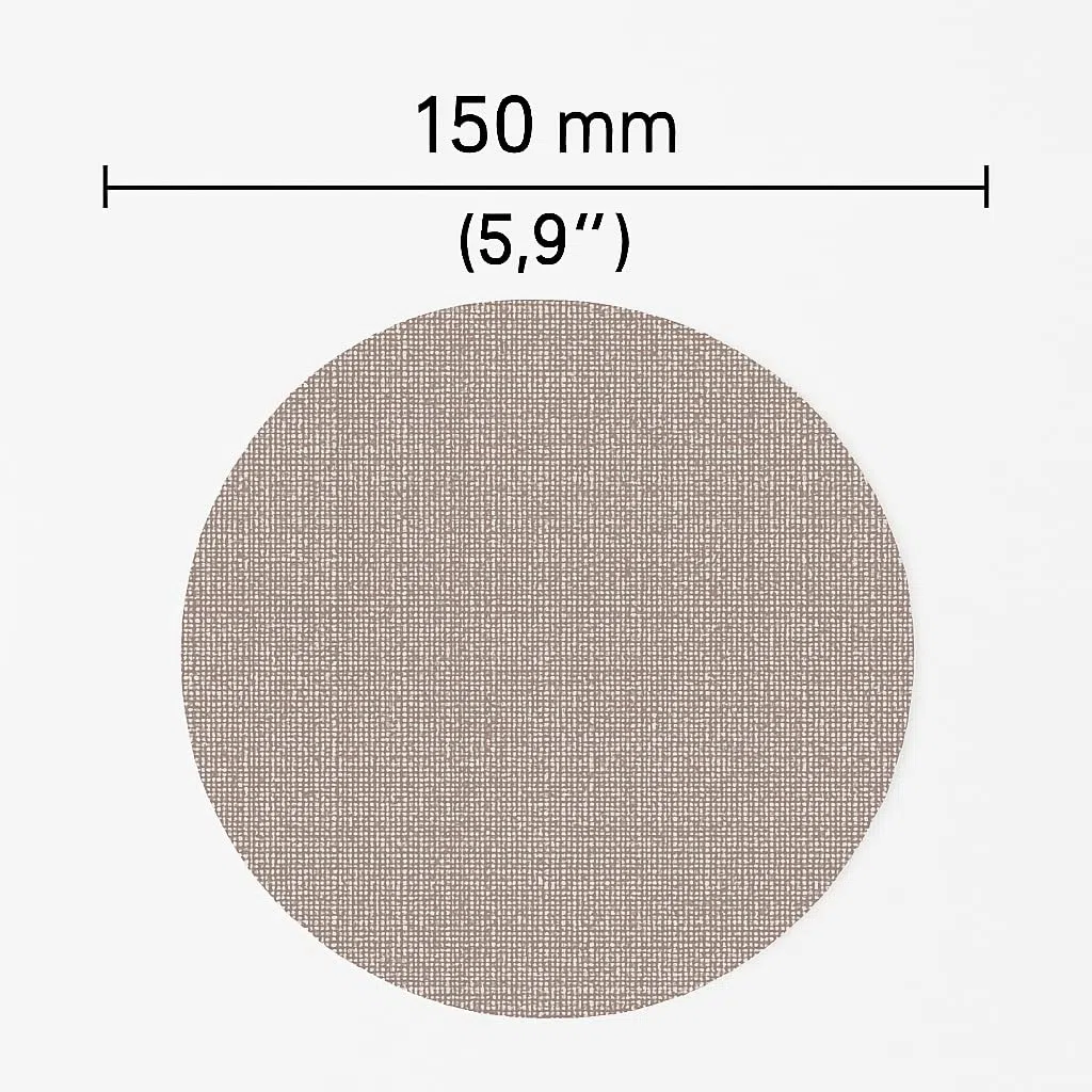 FANZWORK 30 Stück 150 mm Netz-Schleifgitter Klett für Exzenterschleifer, Korn P120 – Schleifgitter Set für Holz, Metall, Kunststoff & Lack