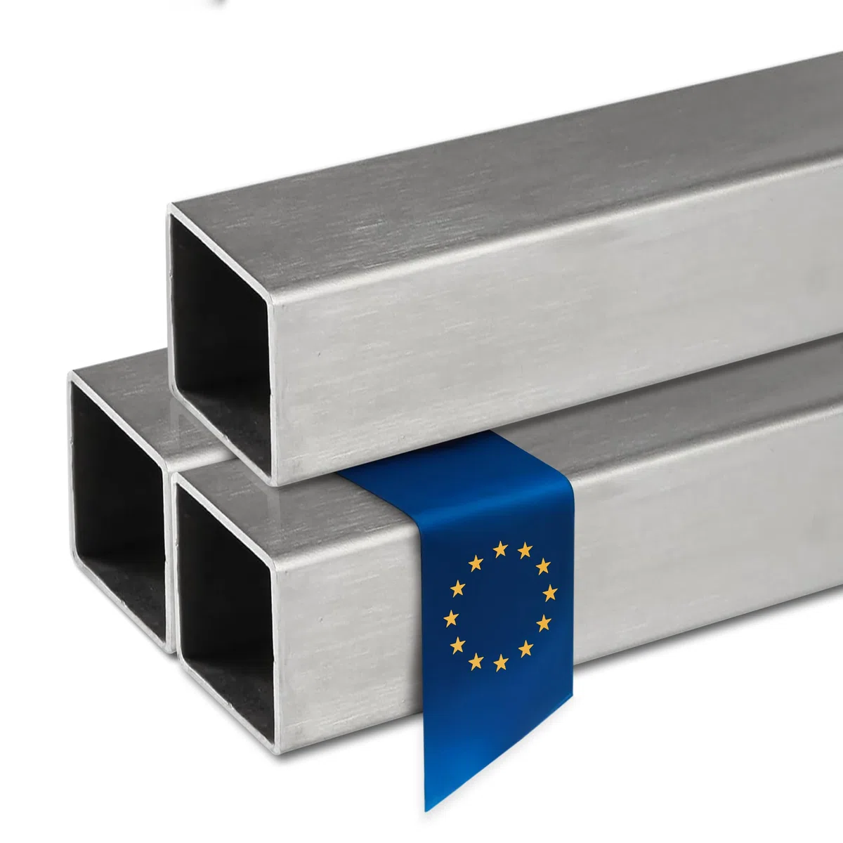 Stahl-Shop24 - Edelstahl Quadratrohr V2A Hohlprofil geschweißt Geschliffen Konstruktionsrohr Vierkantrohr für Konstruktionen Werkstoff 1.4301, Länge: 1000 mm, Abmessung: 25 x 25 x 2 mm