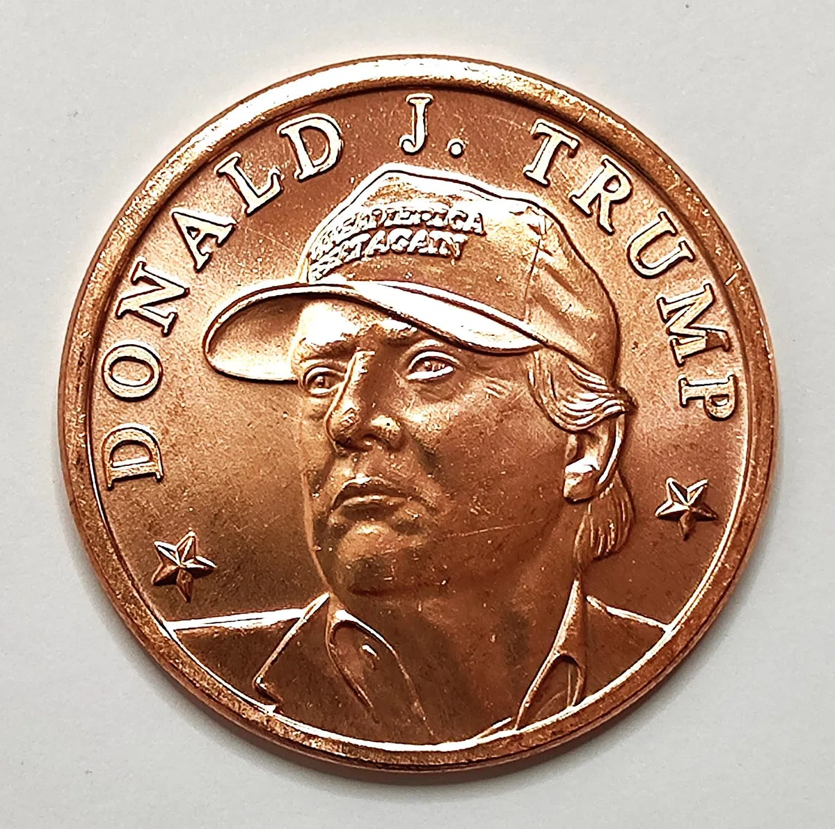 1 oz (AVDP-Unze) .999 fein Kupfer Rundbarren - "US President"