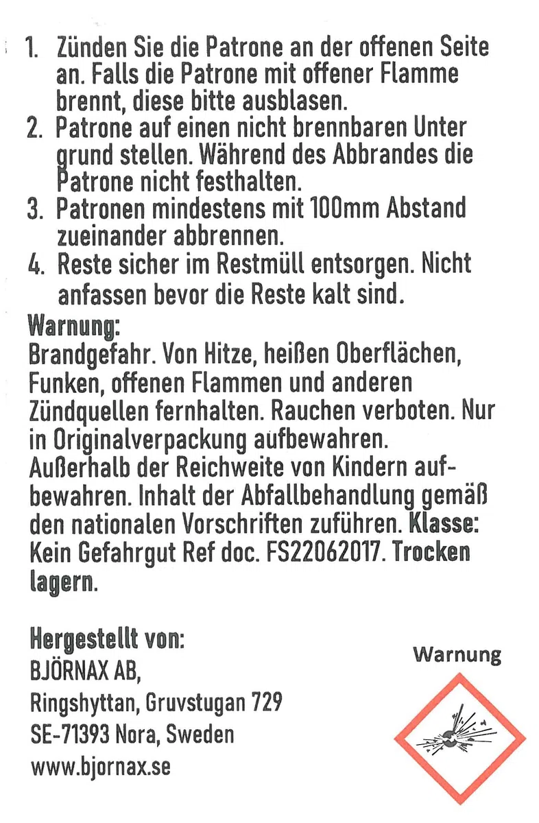 Rauchpatronen Pure AX-18 weiß 5 Stück