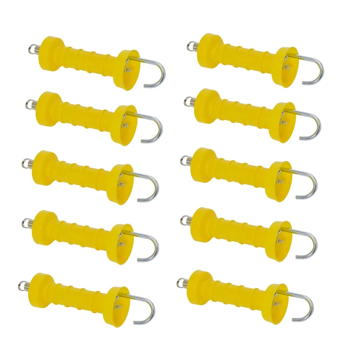 VOSS.farming Torgriff 10 Stück Dicke Zugfeder Elektrozaun Weidezaun Torgriffe - 10er Pack