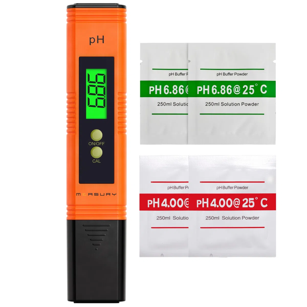 Measury PH Wert Messgerät Pool, PH Messgerät Pool Digital, PH Meter Wein, Wasser und Urin, 0.00-14.00 pH Messer Tester