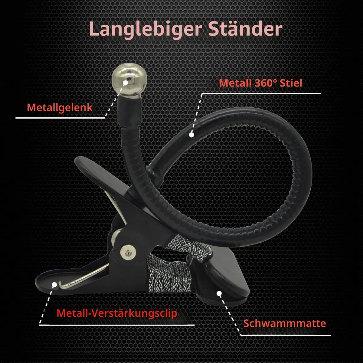 Ampper Acryl-Rückspiegel zum Aufstecken, flexibel, konvex, Sicherheitsspiegel für persönliche Sicherheit, Schreibtisch, Rückspiegel oder überall (9,5 cm, rund)