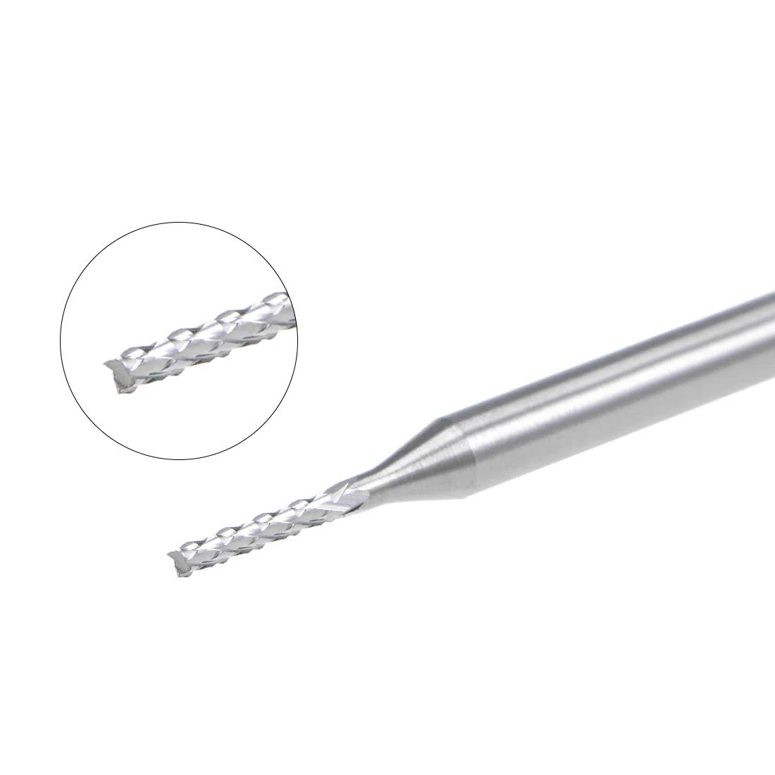 sourcing map 10 Stücke 1,2mm Hartmetall Schaftfräser Gravur Fräser für Leiterplattenmaschine, 1/8 "Schaft