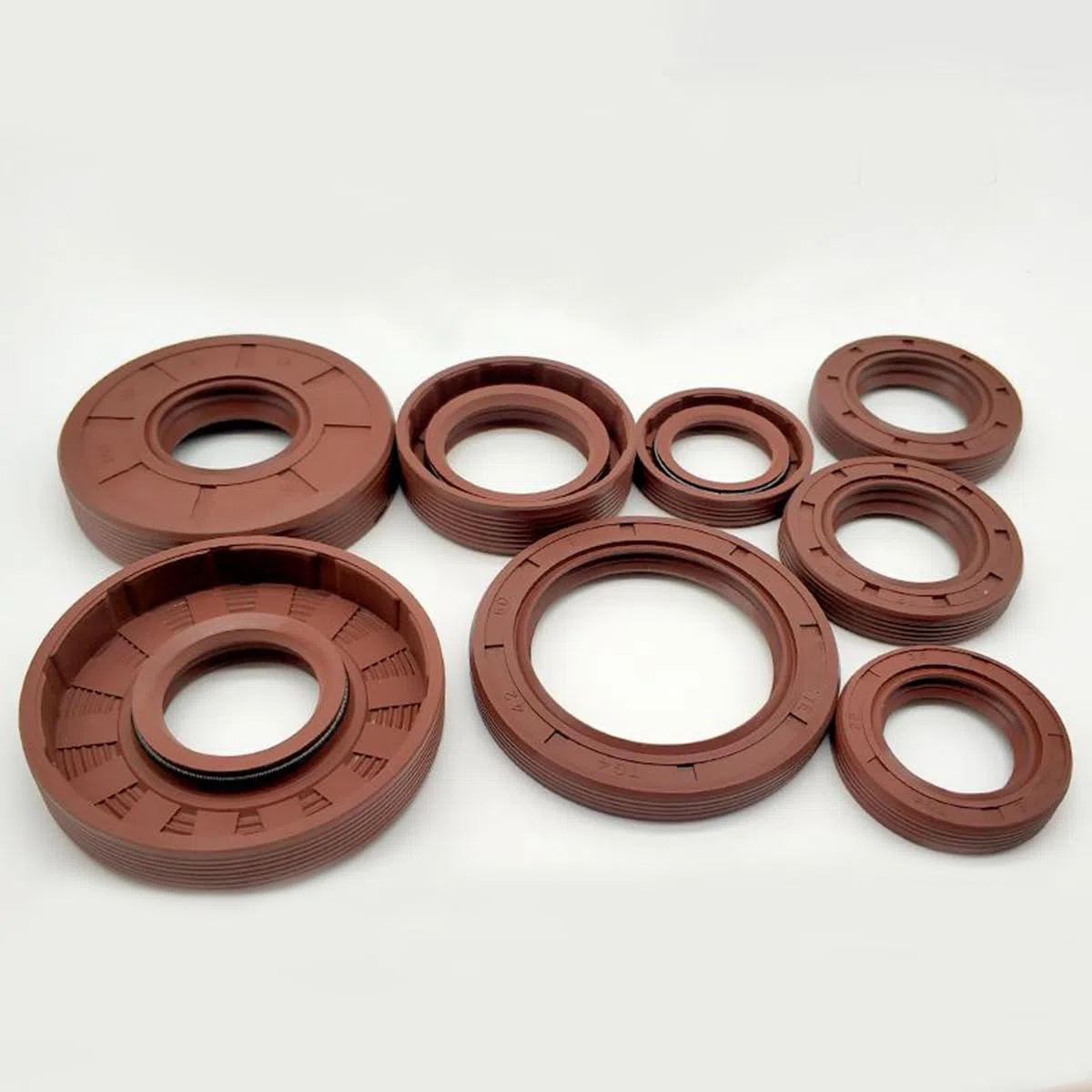 2 Stück TG4 Skelettöldichtung aus Fluorkautschuk Öldichtungslippe Braun(35 mm x 49 mm x 7 mm)