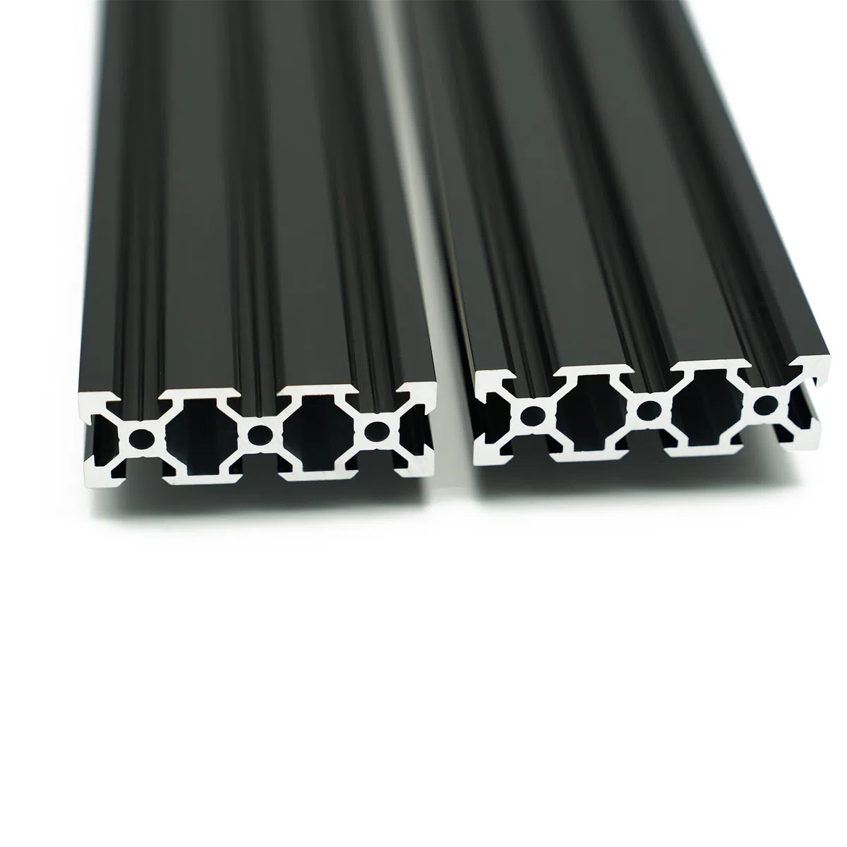 Iverntech 1PC 400 mm 2060 V Typ Europäische Norm Eloxiertes Schwarzes Aluminium Profil Extrusionslineare Schiene für 3D-Drucker und CNC DIY Lasergravurmaschine