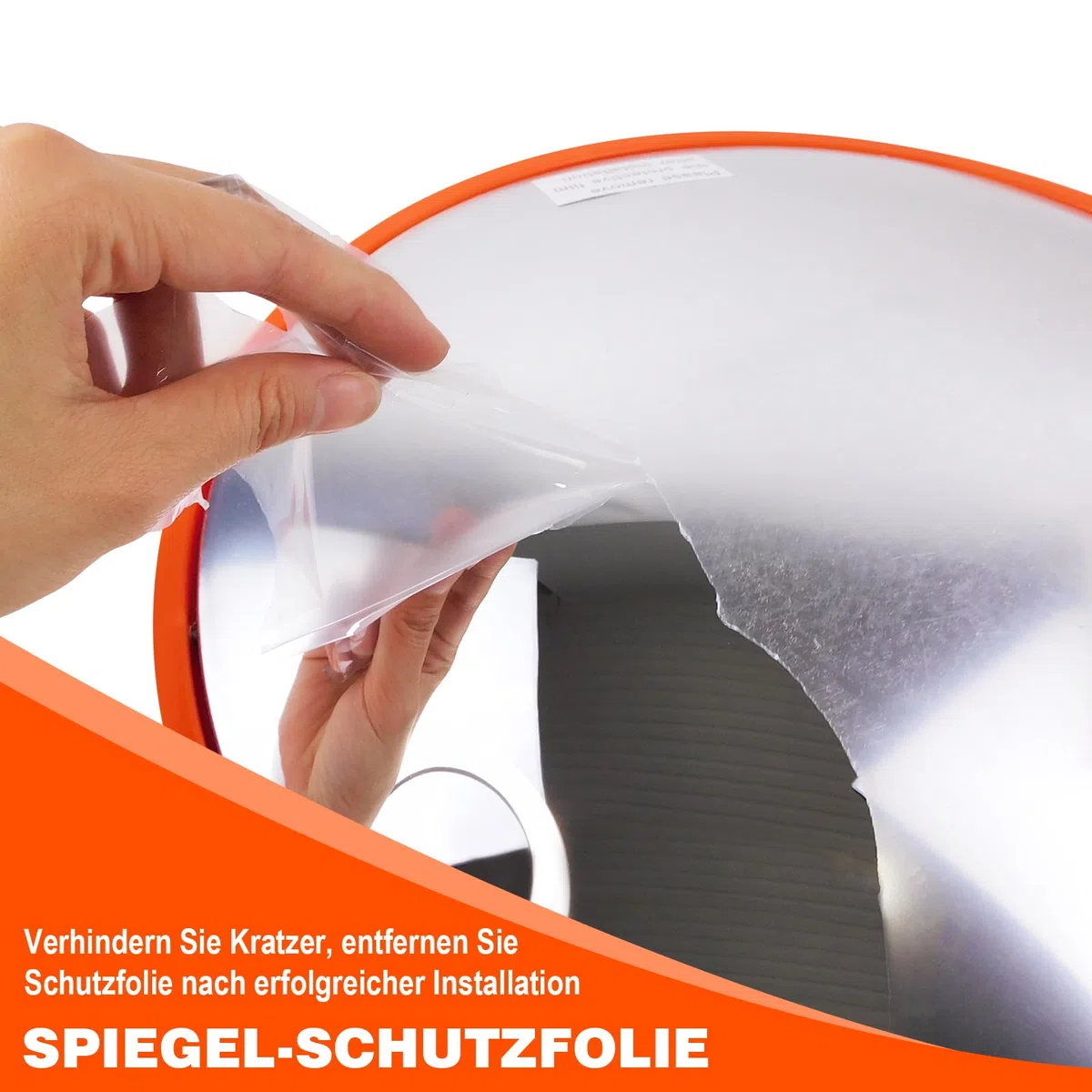 45CM Verkehrsspiegel für Ausfahrten, Überwachungsspiegel Panoramaspiegel 130°-Weitwinkellager-Blickwinkel, Traffic Mirror Konvexspiegel Sicherheitsspiegel Convex Spiegel für Garage Garagenspiegel