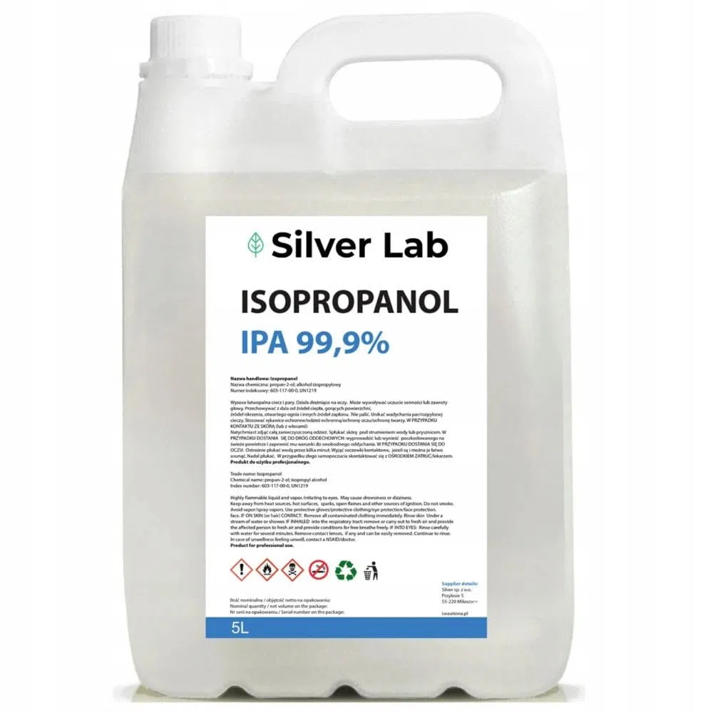 Isopropanol 99,9% 5L – IPA Isopropylalkohol mit 150 ml Sprühflasche