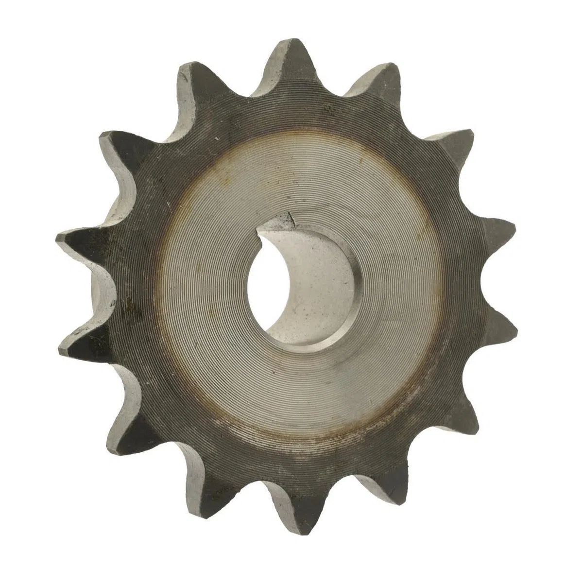 Kettenrad mit einseitiger Nabe ISO 08B-1 Zähnezahl 13 Bohrung H7 20mm Nut Gewinde