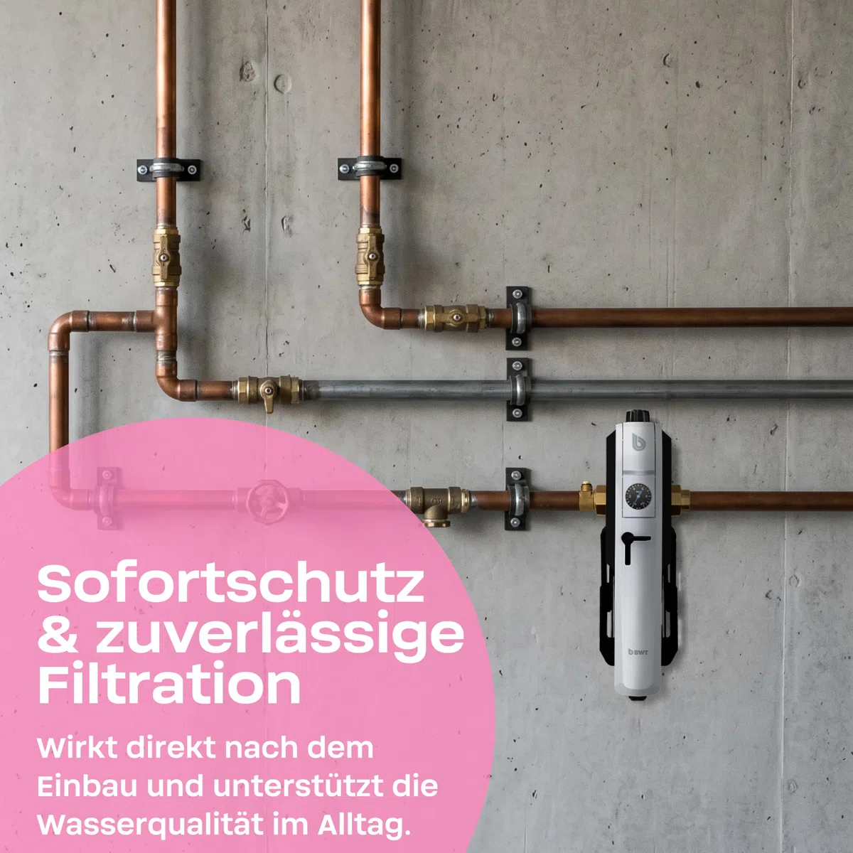 BWT Original Filterelement 810386 für E1 Einhebelfilter, 2er Pack | 1 Jahr Betriebsdauer