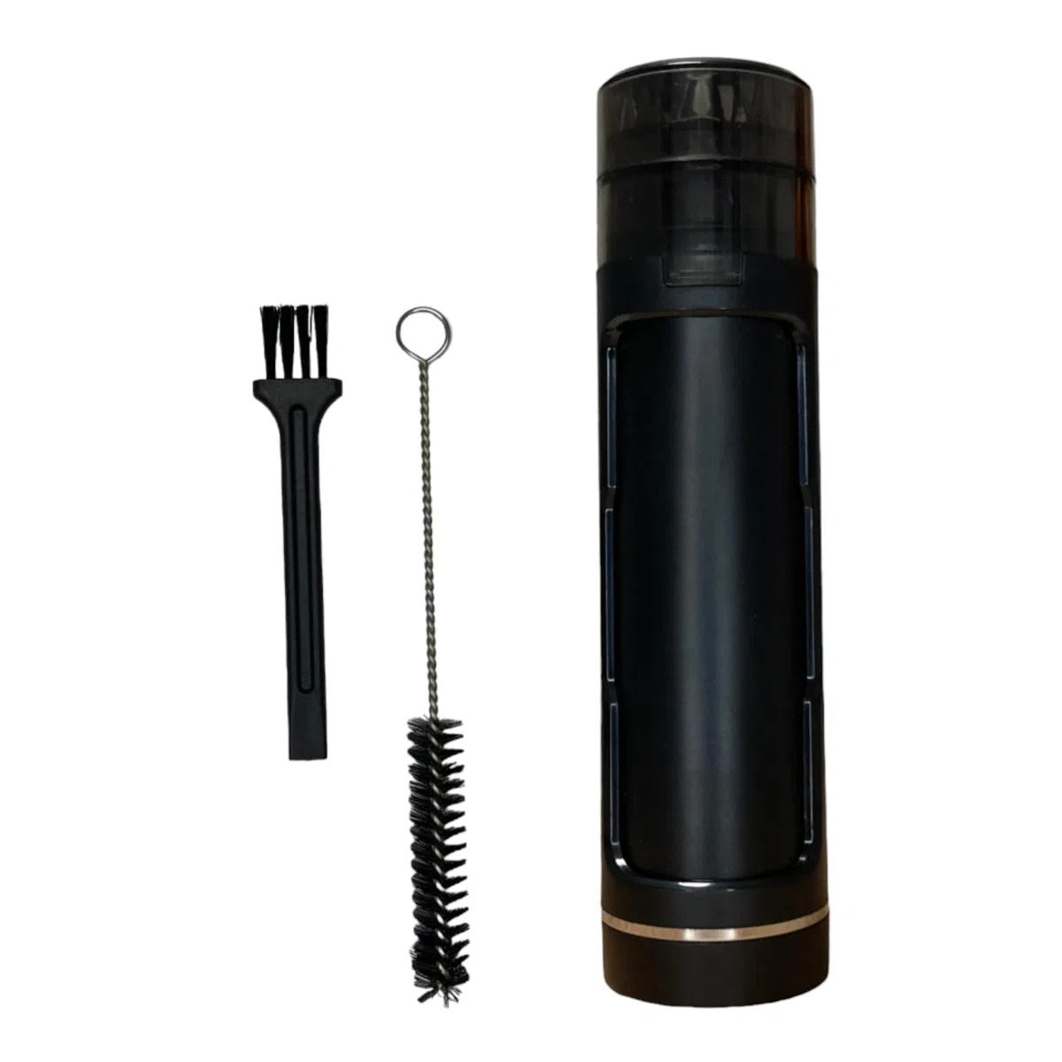 My Line Grinder mit geruchsneutraler Joint Aufbewahrung - Crusher für Kräuter,Tabak,Gewürz - Kräutermühle mit Joint Befüllung - Joint Zubehör- inklusive Reinigungsset (Schwarz)