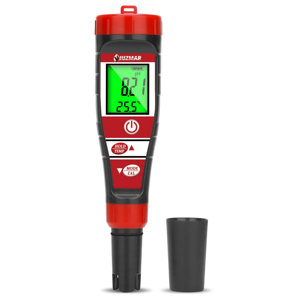 UIUZMAR pH Messgerät Wasser, pH EC Messgerät Grow für Hydrokultur, TDS pH Messgerät für Trinkwasser, Pool Wasserqualitätstester von 4 in 1 pH EC TDS Temperatur für Schwimmbecken, Whirlpool, Aquarium