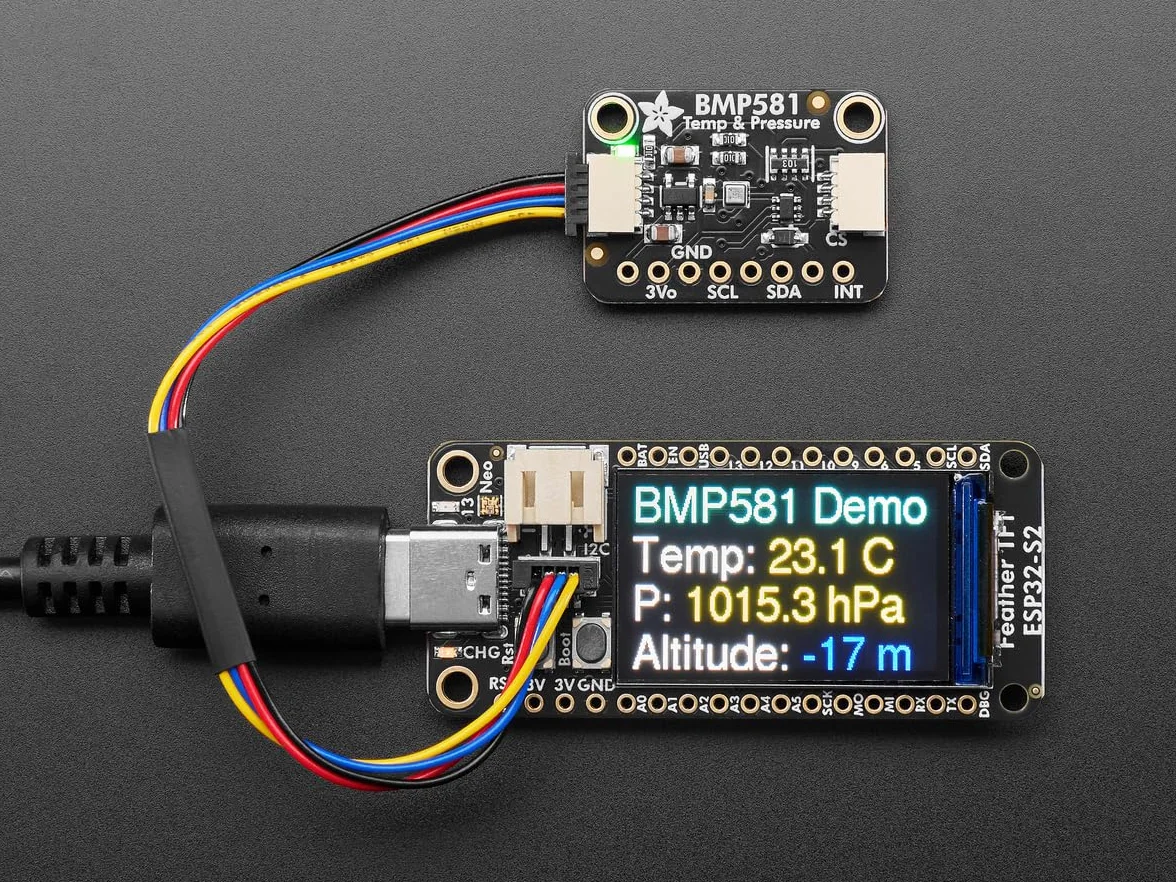 Adafruit BMP581 I2C / SPI Temperatur- und Luftdrucksensor, STEMMA QT, 6407