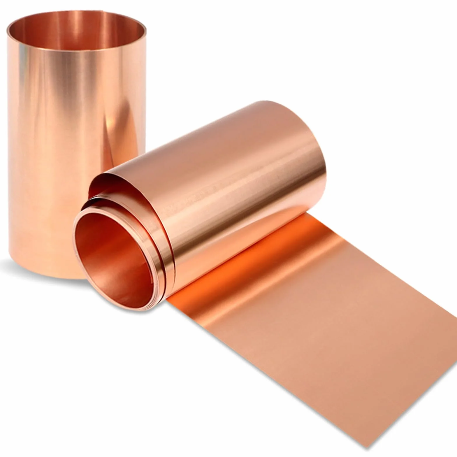Kupferplatte Kupferblech 2Stk Kupferfolie 1000 x 200 x 0,1mm Kupferplatten Kupfer Blech Kupferband 99,9% Reines Kupferblech für Metallhandwerk, Schmuckherstellung, Leiterplattendruck und mehr