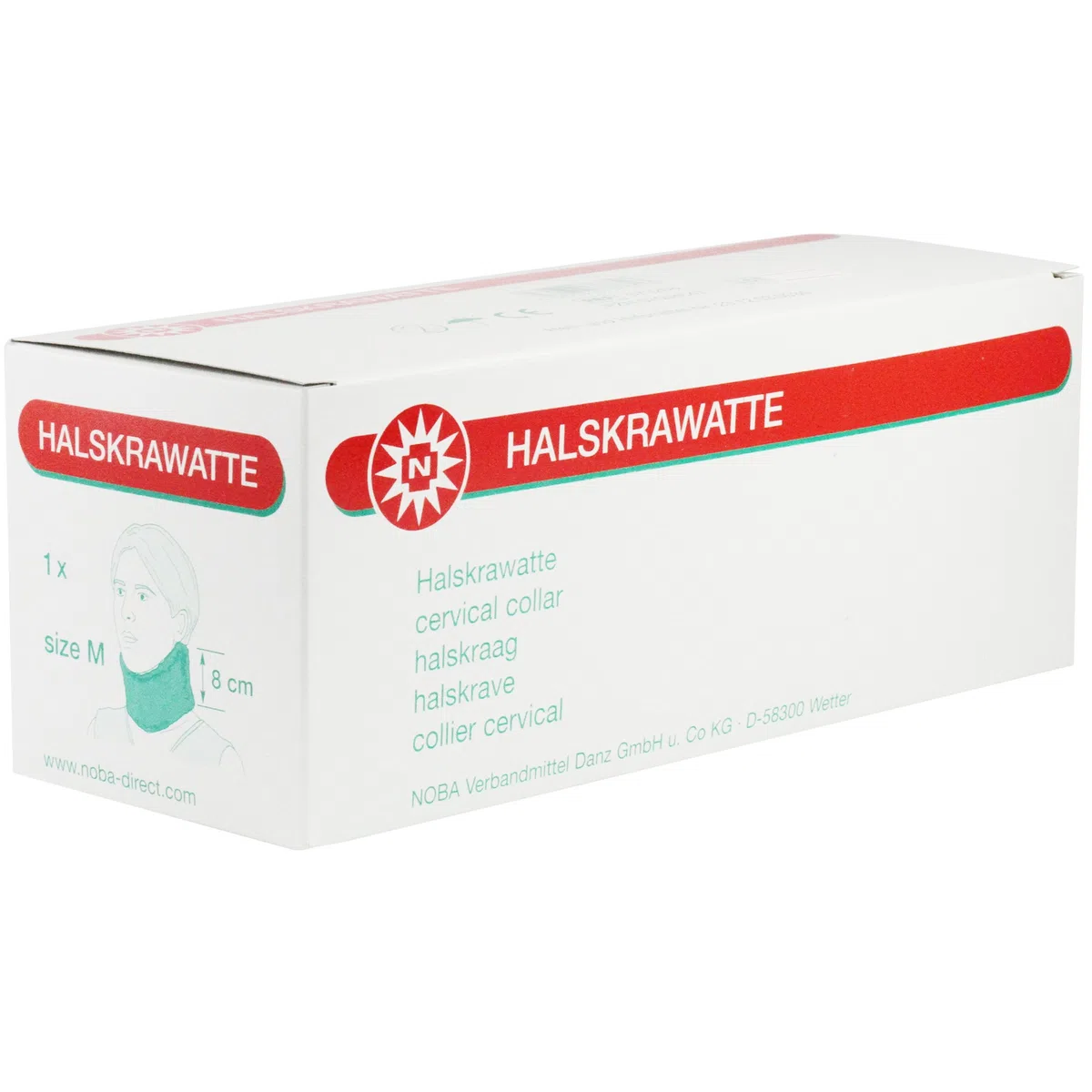 Halskrawatte mit anatomischer Passform Halskrause, Größe:M, Höhe:8 cm