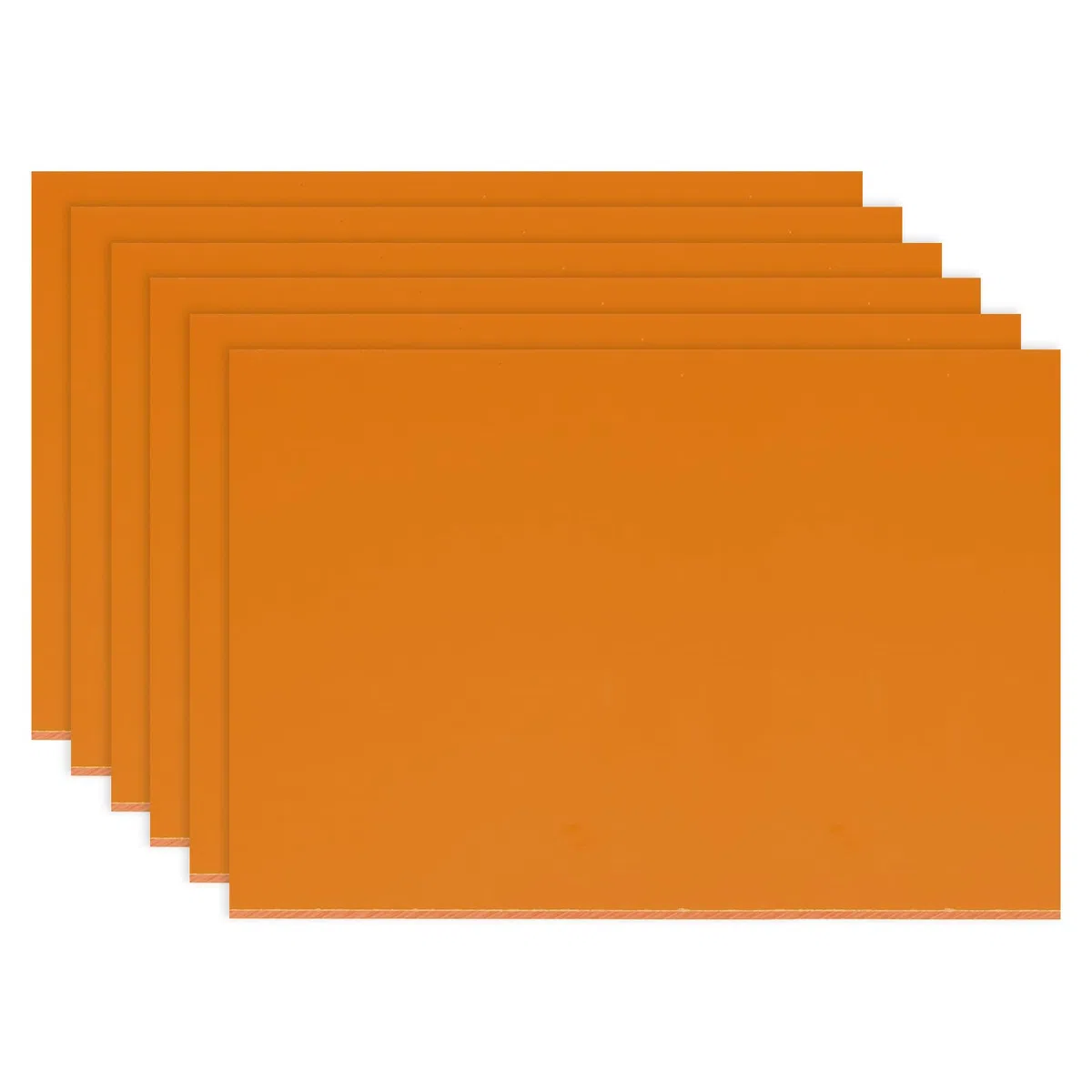 PATIKIL 150x100x4mm Phenolharzplatte 6 Stück Resin Laminierte Platte PCB Für Elektrische Elektronische Vorrichtungen DIY Und Handwerk Orange Rot