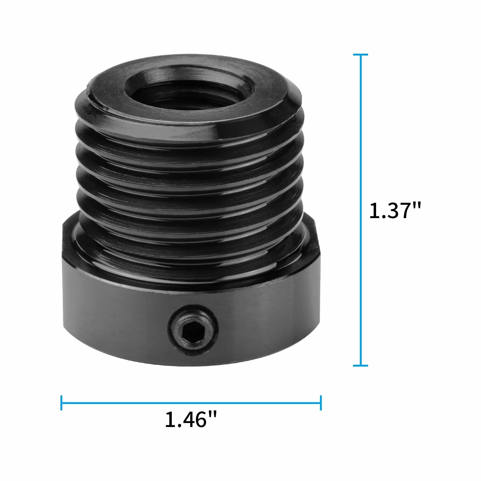 Spindeladapter für Holzbearbeitung, konvertiert M18 x 2,5 mm auf M33 x 3,5 mm Gewindebohrfutter-Einsatzadapter