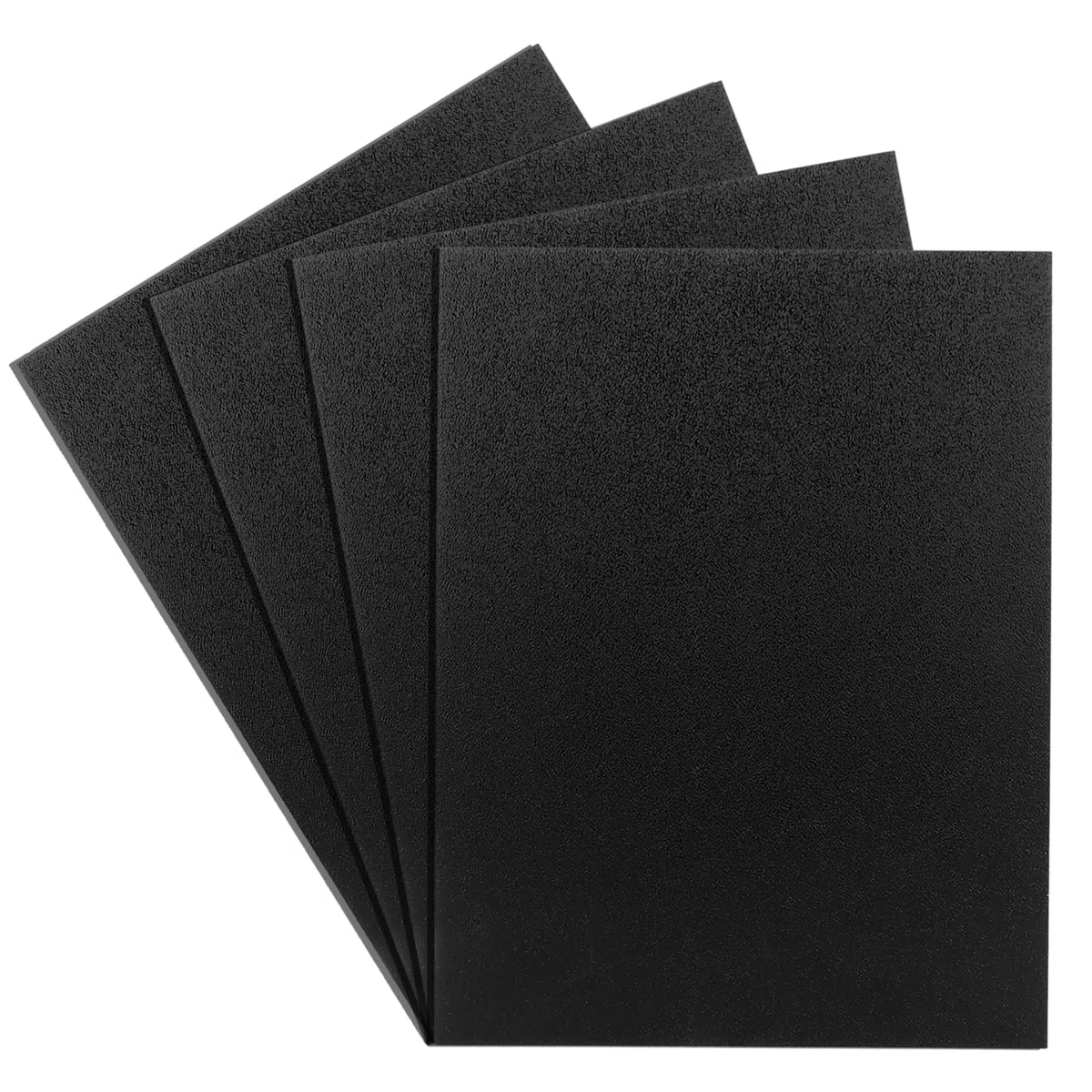 4 Stück Abs-platten 3mm Kunststoffplatte 40 x 30 cm Schwarze ABS-Kunststoffplatten, Plastikplatte Kydex Platte Kunststoffplatten ABS Platten für außenbereich für Basteln, Kotflügel