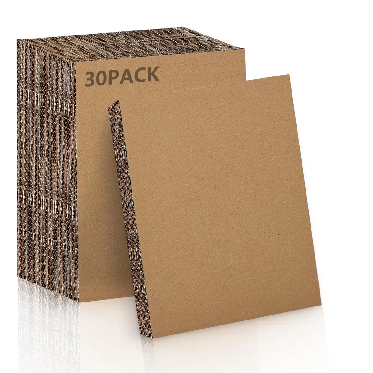 Jiaoshou Pan 30 Stück Pappe zum Basteln, Wellpappe 3mm, Braun Kraftpapier, Dicke Pappe für DIY, Malen, Kunsthandwerk und Modellieren (A3)