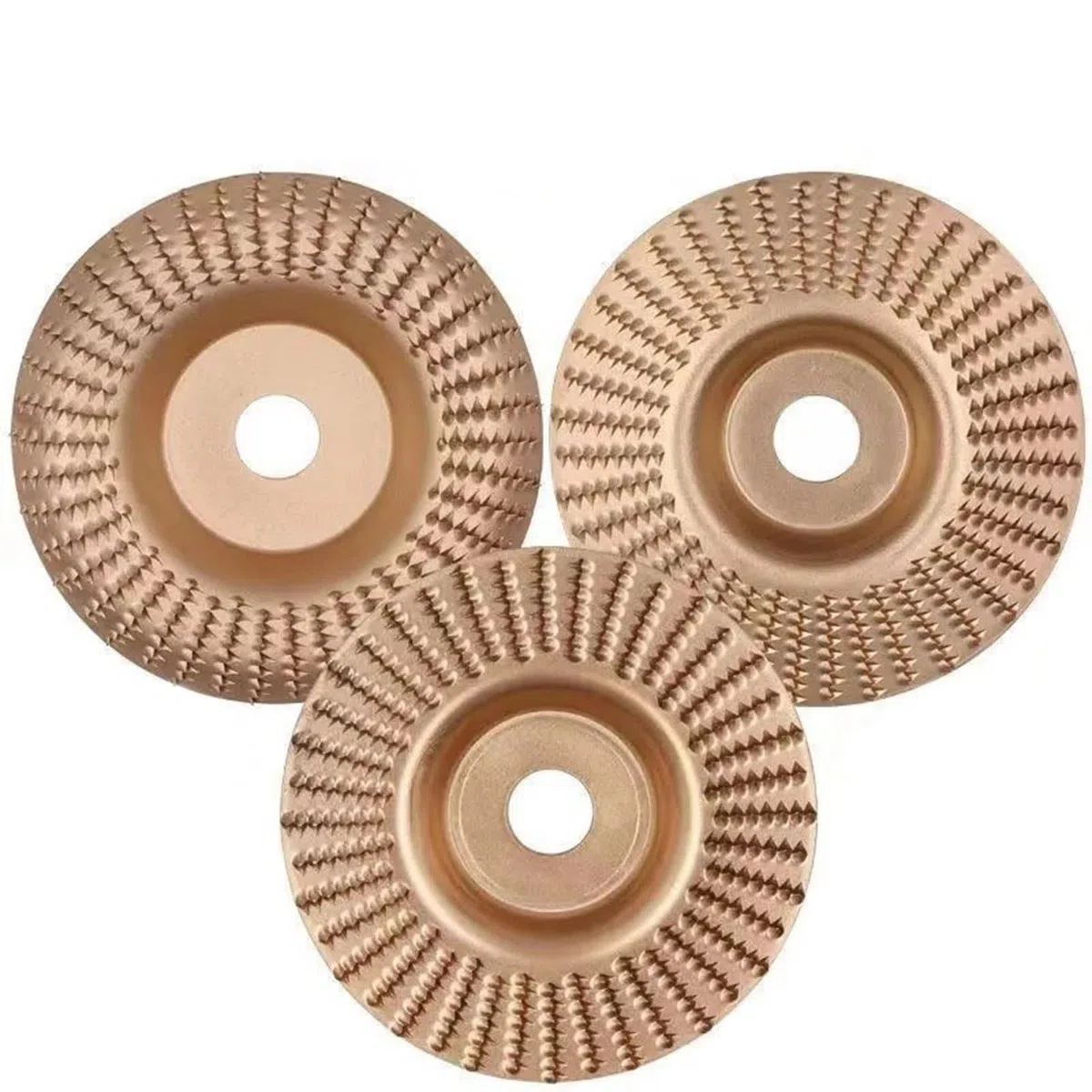 3 Stück Holzschleifscheiben,Woodworking Angle Grinder Molding Wheel, 4 Zoll Schleifscheibe für Holz Winkelschleifer Holzschnitzscheibe Frässcheibe Winkelschleifer Schleif für Holzwerker