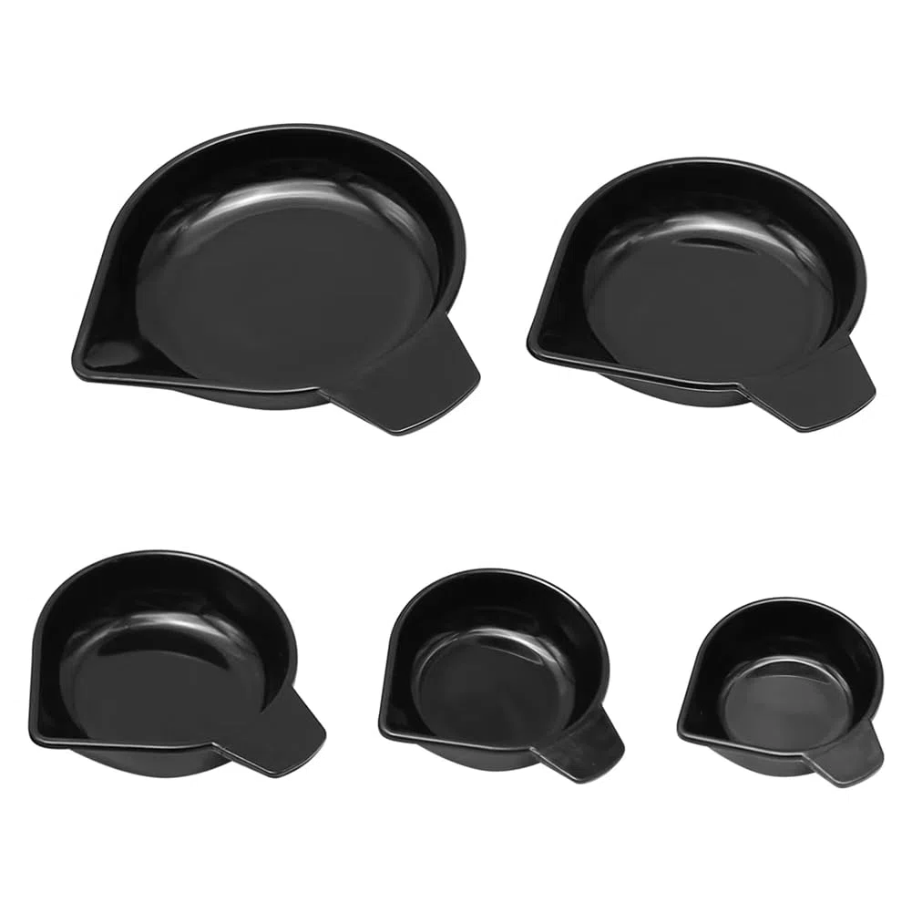 5 Größen Wiegeschalen mit Schmaler Ausgussöffnung, Kunststoff-Wiegeschalen für das Wiegen Von Flüssigkeiten, Pulver und Edelsteinen.